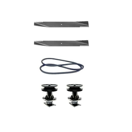 Aic Replacement Parts 38 Mower Deck Rebuild Kit With Pulleys Belt Fits Sears Craftsman Blades 25036-BELT&SPINDLE
